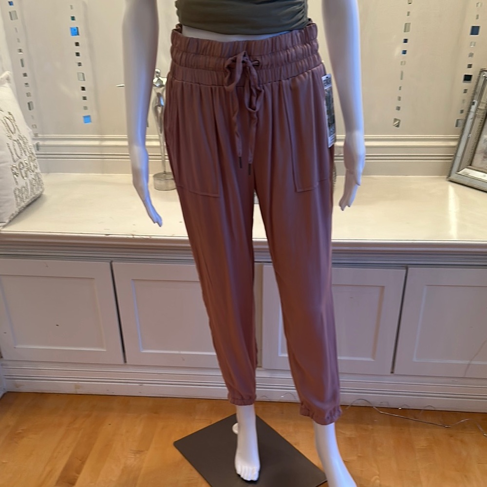Rewash Pink Track Pants with Elastic Waistband and Drawstring